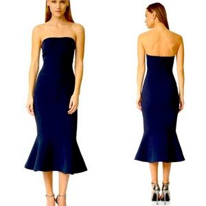 Cinq a Sept brand new unworn strapless navy dress
